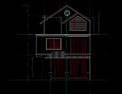 Bản vẽ Biệt thự 3 tầng, 8x18m, đầy đủ kiến trúc, kết cấu