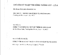 Bản vẽ Chỉ dẫn kỹ thuật thi công tường vây