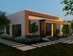Bản vẽ Bản vẽ nhà ở gia đình 1 tầng hiện đại_file revit triển khai_Autocad_PDF