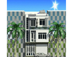 Bản vẽ Bản vẽ nhà phố 3 tầng rất đẹp, kích thước 6.3x12m, đầy đủ kiến trúc, kết cấu, phố cảnh, chi tiết