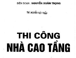 Bản vẽ Giáo trình thi công nhà cao tầng