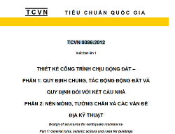 Bản vẽ THIẾT KẾ CÔNG TRÌNH CHỊU ĐỘNG ĐẤT - TCVN 9386:2012