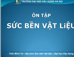 Bản vẽ Ôn tập sức bền vật liệu - trường đại học xây dựng