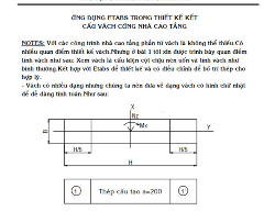 Bản vẽ Ứng dụng etabs trong thiết kế kết cấu vách cứng nhà cao tầng