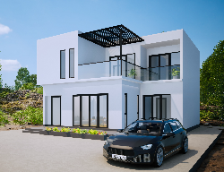 Bản vẽ Full bản vẽ autocad Biệt thự hiện đại 2 tầng kích thước 10x11.5m