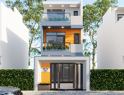 Bản vẽ Nhà phố 3 tầng hiện đại 5x20m 2024