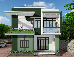 Bản vẽ Nhà phố 8.5x15.5 2 mặt tiền