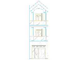 Bản vẽ Bản vẽ Thiết kế thi công nhà phố 3 tầng 4x12.5m