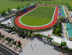 Bản vẽ Sân vận động cấp huyện có file 3d