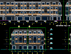 Bản vẽ HSKT mẫu shophouse Vinhome và file cà mẫu phào chỉ tân cổ điển