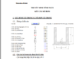 Bản vẽ Tính toán thiết kế hố bom 5 m