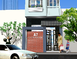 Bản vẽ nhà phố 2 tầng mái thái