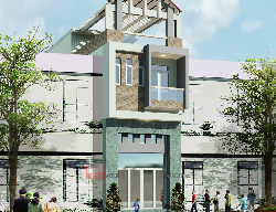 Bản vẽ nhà phố 3 tầng tân cổ điển