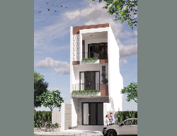 Bản vẽ Nhà phố 3 tầng 4.5x20m (full hồ sơ thi công kiến trúc, kết cấu, điện nước)