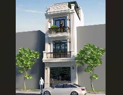 Bản vẽ Nhà phố tân cổ điển 4 tầng kích thước 4.7x9.5m (Full KT, KC, ĐN, File sketchup)