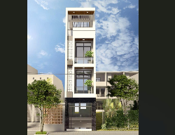 Bản vẽ Nhà phố 4 tầng kích thước 3.4x18m (Full kiến trúc, kết cấu)