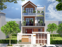 Bản vẽ Bản vẽ biệt thự 3 tầng 8x12.5m (full kiến trúc, kết cấu. file cad và sketchup)