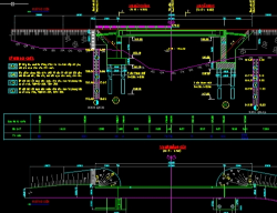 Bản vẽ Bản vẽ cầu dầm T 1 nhịp 33m khổ cầu 7m đầy đủ các hạng mục